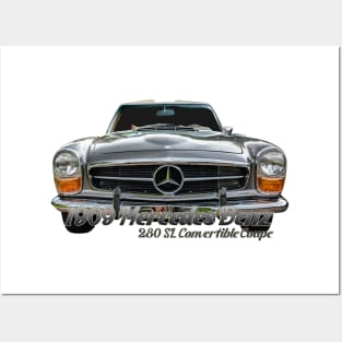 1969 Mercedes Benz 280 SL Convertible Coupe Posters and Art